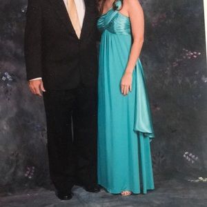 Turquoise formal gown